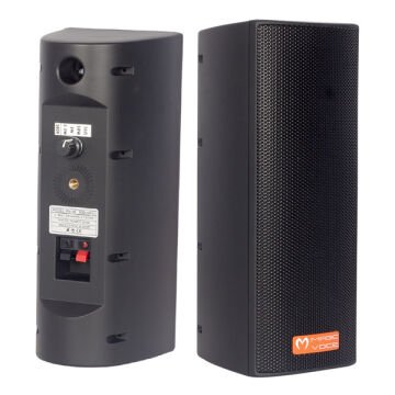 Magicvoice MV-26  2x7,5 Cm 50W 3 Yollu Siyah Sütun Hat Trafolu Hoparlör 2'li Takım