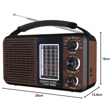 MagicVoice USR11 Portatif Analog Radyo FM-USB-SD/MMC-AUX (88-108 FM Frekans Aralığı)