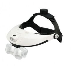 Nikula MG81001-H Çok Fonksiyonlu Başlık Tip Işıklı Büyüteç 5 Mercekli