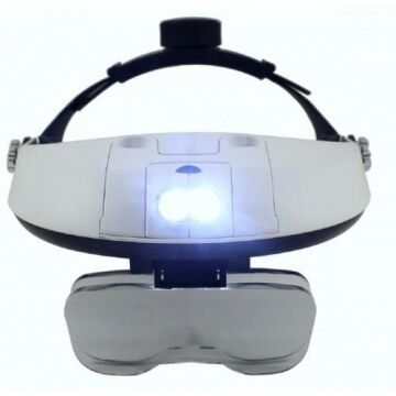 Nikula MG81001-H Çok Fonksiyonlu Başlık Tip Işıklı Büyüteç 5 Mercekli