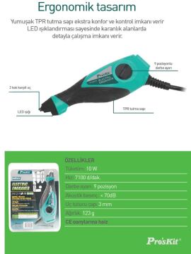 Proskit PT-5203I Gravür İşleme Seti