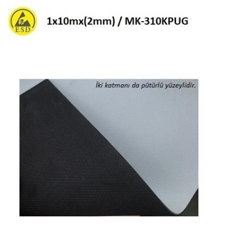 Antistatik ESD Pütürlü Yüzeyli Masa Örtüsü 1x10mx2mm MK-310KPUG