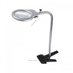 MG15120-A Metal Hortumlu Mandallı Masa Büyüteci