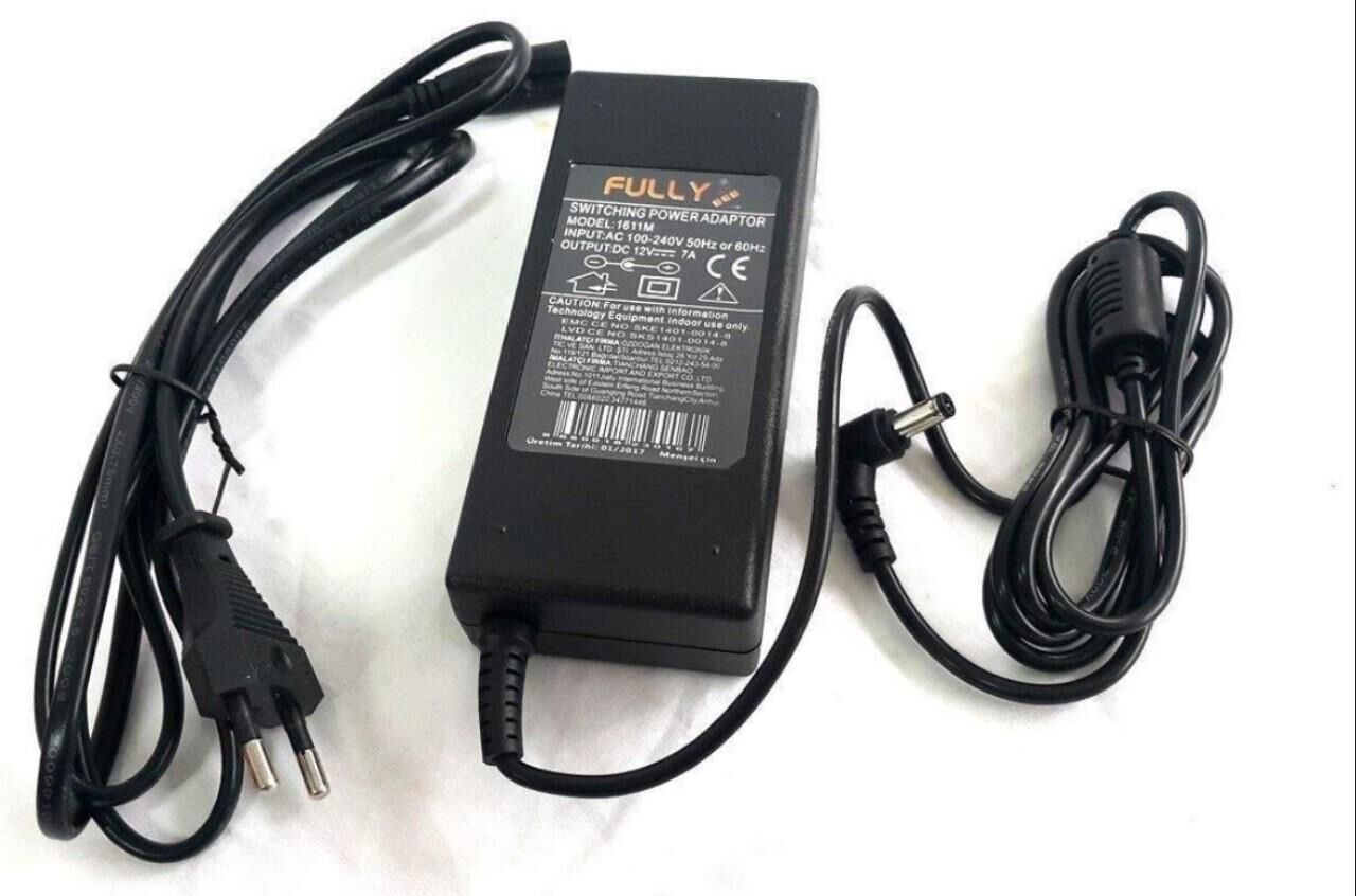 Fully 1611D 12 Volt 5 Amper 5.5x2.5 Uçlu Plastik Kasa Masaüstü Adaptör