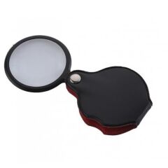 Nikula 60mm Katlanabilir Mini Cep Büyüteç Deri Kaplamalı 5X