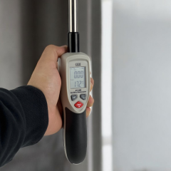 Cem DT-1880 Kızgın Tel Hava Hızı ve Sıcaklık Ölçer Anemometre (Kayıt Özellikli)