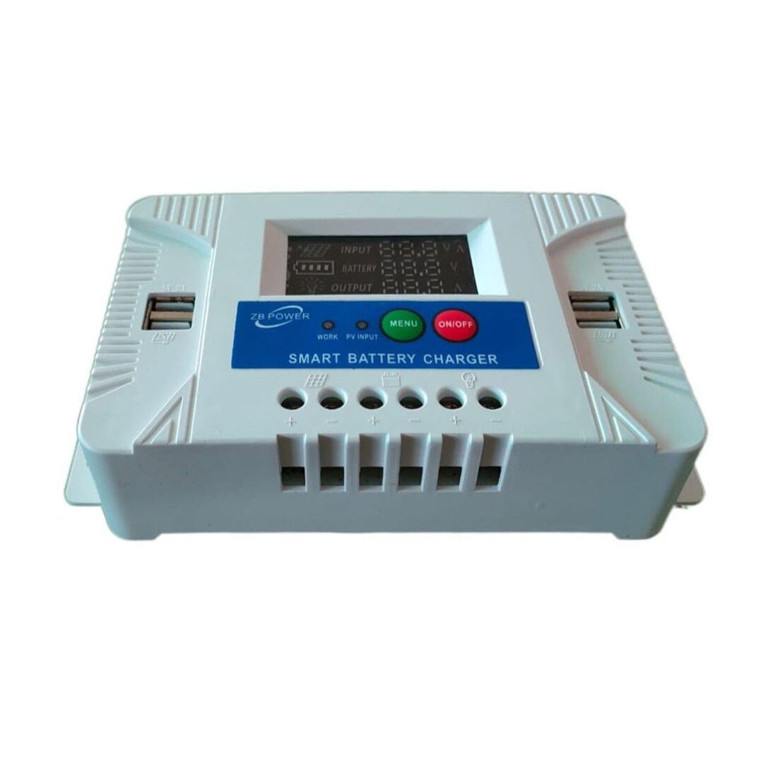 Powermaster PM-30A 12V-24V 30 Amper 4 USB Çıkışlı Dijital Ekranlı Solar Şarj Regülatörü