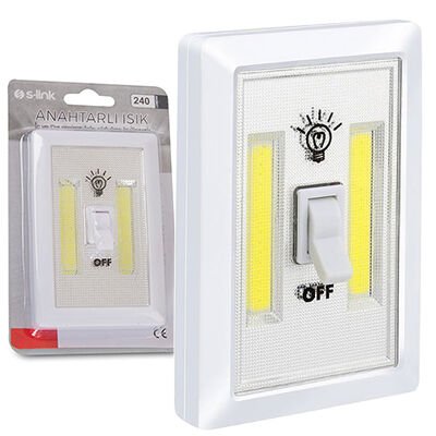 S-LINK SL-8716 PORTATİF DUVAR VE DOLAP İÇİ LEDLİ KARE IŞILDAK