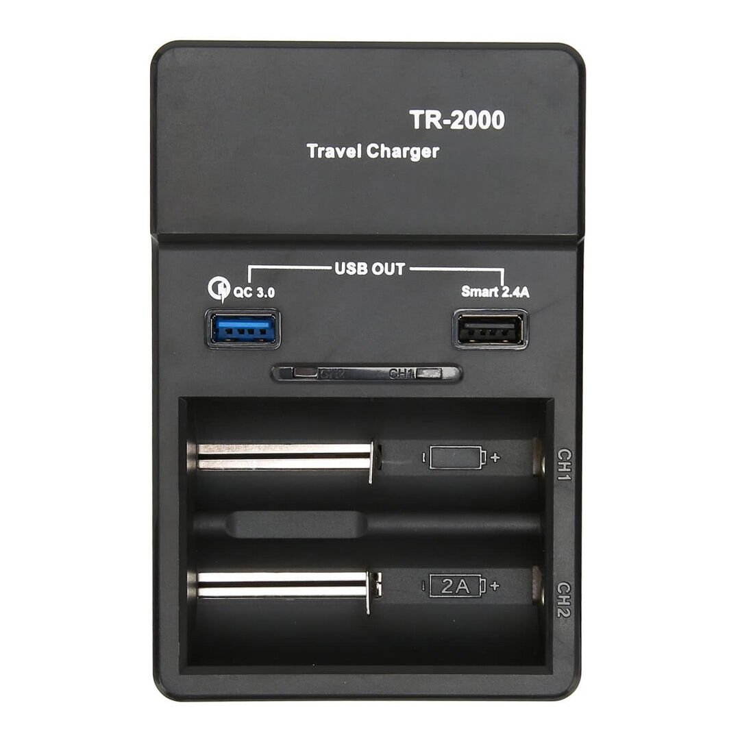 Liitokala TR-2000 Universal AA-AAA-18650-14500-123A Akıllı İkili Pil Şarj Cihazı