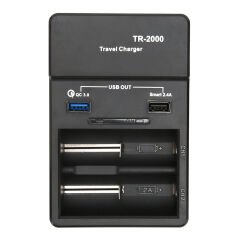 Liitokala TR-2000 Universal AA-AAA-18650-14500-123A Akıllı İkili Pil Şarj Cihazı