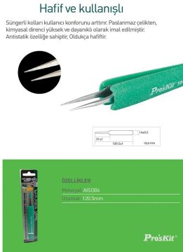 Proskit Tz-202N Antistatik Cımbız