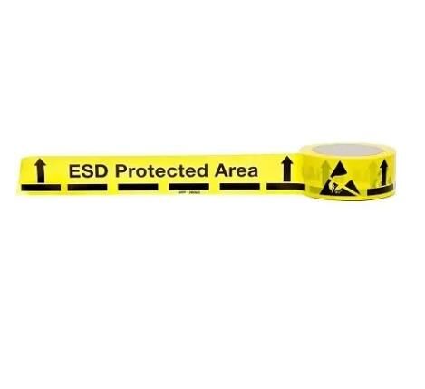 Antistatik 50mmx66m Ebatlarında ESD Yer Uyarı Bandı BD-FMT33