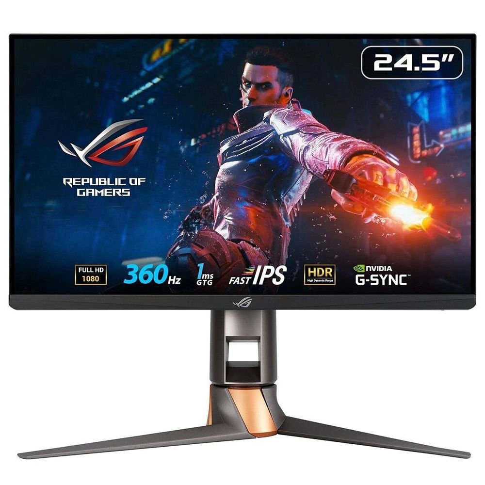 ASUS ROG SWİFT PG259QN 24.5 1MS 360HZ HDMI/DP FULL HD G-SYNC GAMİNG MONİTÖR
