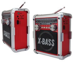 EVERTON RT-830 ŞARJLI + PİLLİ + FENERLİ 3 BAND RADYO (USB+SD+FM)