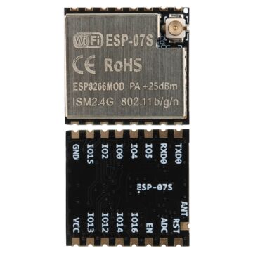 ESP-07S WiFi Modülü ESP8266 Çip Setli Harici Anten Girişli Kablosuz Haberleşme Kartı