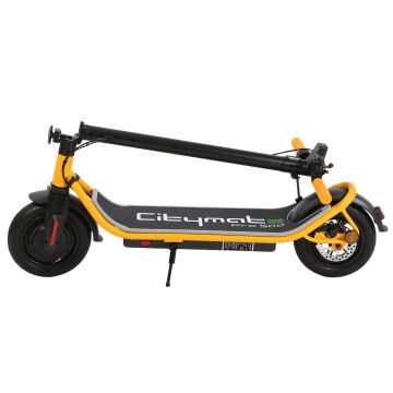 Citymate Pro 500 Watt Elektrikli Scooter 10 inch Şişme Teker Bluetooth Sarı