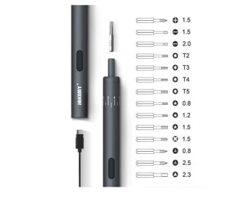 Jakemy JM-Y02 Şarjlı Bit Set 18 Parça Şarjlı Tornavida
