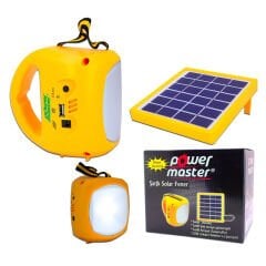 Powermaster Şarjlı Solar Aydınlatma Seti Tek Panelli