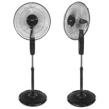 Everest FAN11 Cool Air 16'' 45 Watt 5 Pervaneli 3 Kademe 1200RPM Zaman Ayarlı Vantilatör Siyah