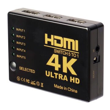 Tenon SY-501 5 İN 1 Hdmı Switch 5 Çıkışlı Kumandalı 4K Hdmı Çoklayıcı