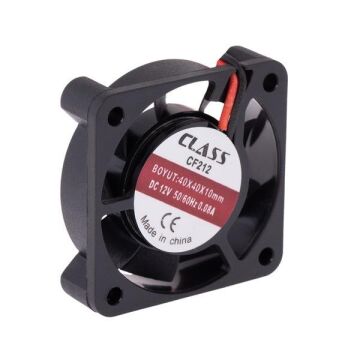Class CF-212 - 40x40x10 DC 12V  Aksiyel Fan (5 Adet Gönderilecektir)