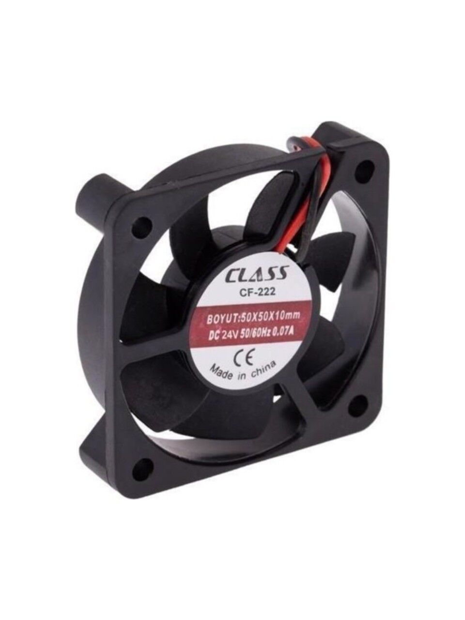 Class CF-222 50x50x10 DC 24V  Aksiyel Fan (5 Adet Gönderilecektir)
