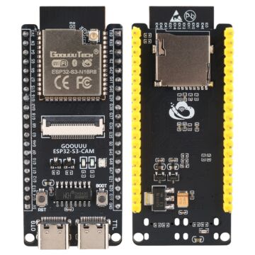 ESP32-S3-WROOM-1 N16R8 İşlemcili Dahili OV2640 Kamera Micro SD Kart Yuvalı Modül Geliştirme Kartı