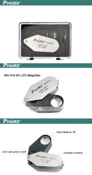 Proskit MA-014 Işıklı Büyüteç