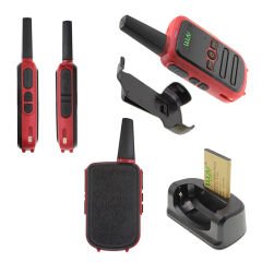 Wln KD-C51 16 Kanal 3-5 Km Tekli Kırmızı Telsiz (Şarj Aleti Dahil)