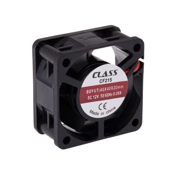 Class CF-215 - 40x40x20 DC 12V  Aksiyel Fan (5 Adet Gönderilecektir)