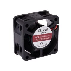 Class CF-215 - 40x40x20 DC 12V  Aksiyel Fan (5 Adet Gönderilecektir)