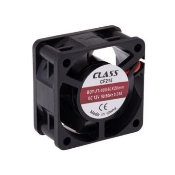 Class CF-215 - 40x40x20 DC 12V  Aksiyel Fan (5 Adet Gönderilecektir)