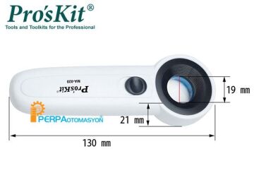Proskit MA-020 Işıklı Büyüteç (22X)