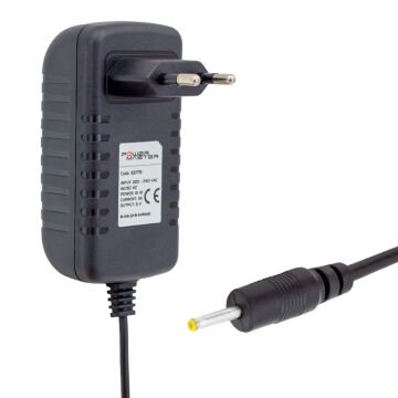 Powermaster PM-33779 5 Volt - 3 Amper 2.5*0.7 Mm Uçlu Plastik Kasa Priz Tipi Adaptör