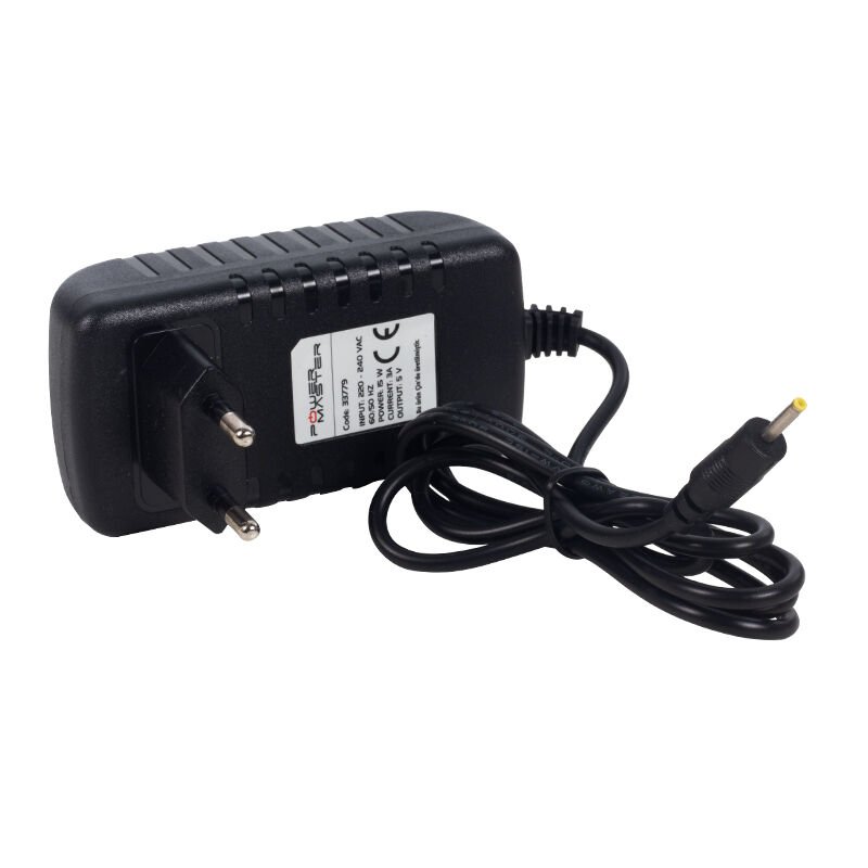Powermaster PM-33779 5 Volt - 3 Amper 2.5*0.7 Mm Uçlu Plastik Kasa Priz Tipi Adaptör
