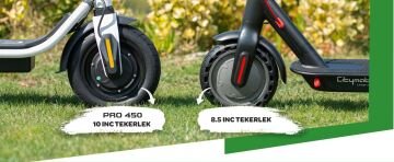 Citymate Pro 450 Watt Elektrikli Scooter 10 inch Şişme Teker Bluetooth Siyah