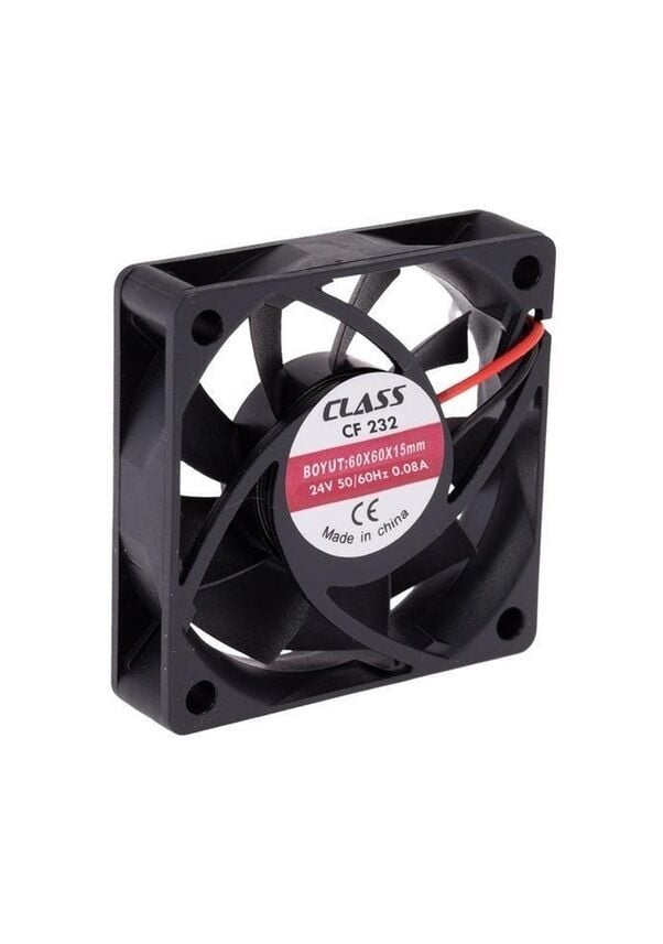 Class CF-232 - 60x60x15 DC 24V  Aksiyel Fan (5 Adet Gönderilecektir)