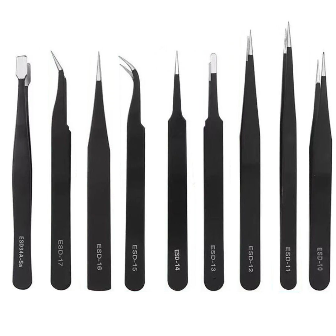 POWERMASTER PM-26646 9IN1 ANTİSTATİK HASSAS PASLANMAZ ÇELİK TAMİR CIMBIZ SETİ