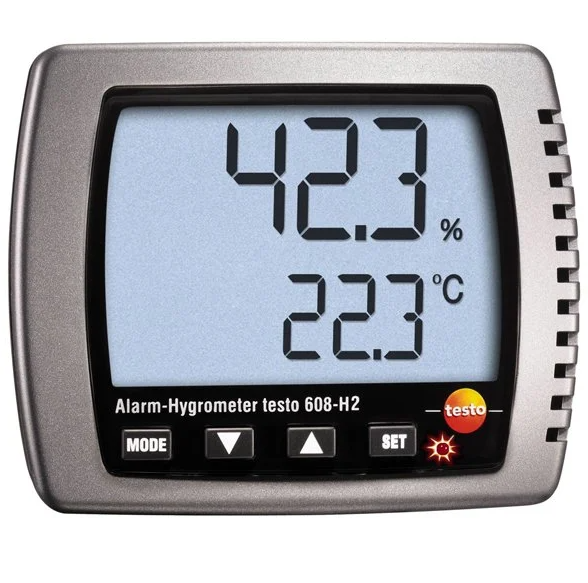 Testo 608-H2 Sıcaklık ve Nem Ölçer | Çok Hassas | Alarmlı