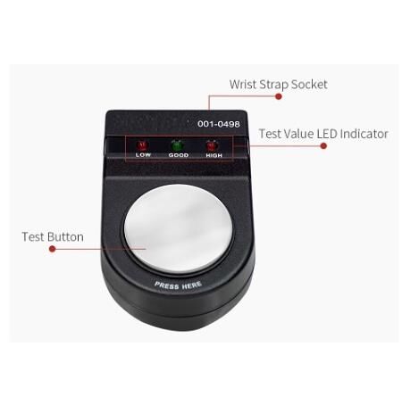 Antistatik ESD Kablolu Bileklik Test Cihazı IZ-W498