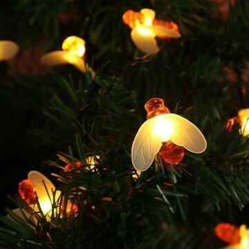 PowerMaster PM-29076 Solar Arı Figürlü 12M Dekoratif LED Aydınlatma Animasyonlu Bahçe Lambası