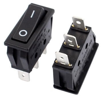 TEKLİ İNCE IŞIKSIZ İKİ KONUMLU ANAHTAR IC-114 (20'Lİ PAKET)