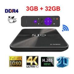 S10 R-TvBox Androıd Tv Box Android 4K UHD 3D