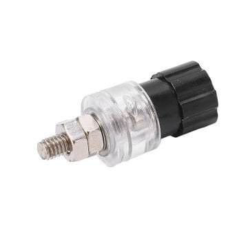 ŞEFFAF BÜYÜK BOY SİYAH BORN KLEMENS (IC-240B) (10 LU PAKET)