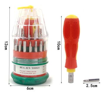 Hua Jun Tools 31 Parça Mini Tornavida Seti