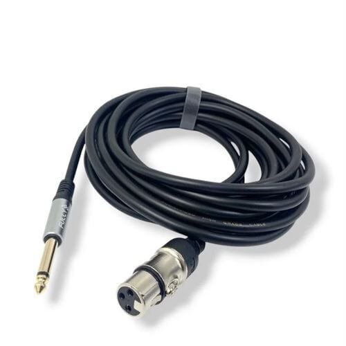 6.35 XLR FM Siyah 5mt Mikrofon Kablosu