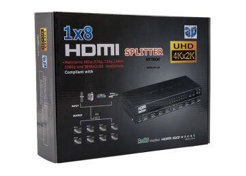 Hytech 8 Port 4K x 2K Hdmi Splitter Dağıtıcı HY-LU8