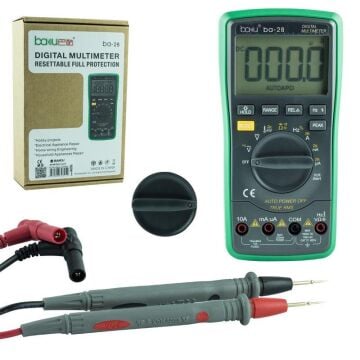 Baku BA-28 AC/DC Voltaj-Akım-Direnç-Diyot Ölçer Çok Fonksiyonlu Dijital Multimetre Ölçü Aleti