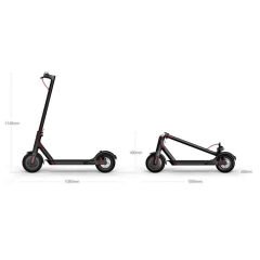 Tomolco H7 250Watt Elektrikli Scooter 8.5 inch Dolgu Teker Siyah