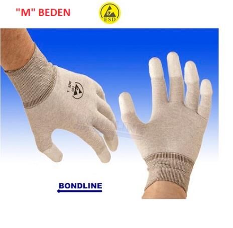 Antistatik ESD Parmak Ucu Kaplamalı Eldiven-M Beden BD-GTM